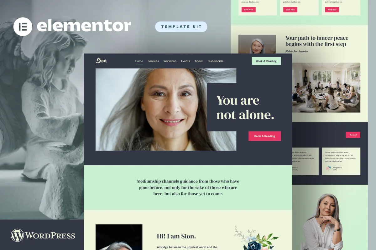 Sion – Psychic Medium Elementor Template Kit