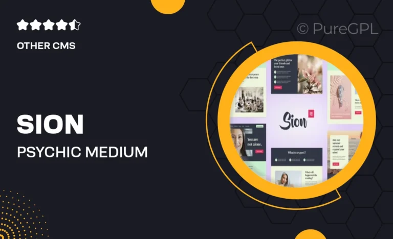 sion psychic medium elementor template kit