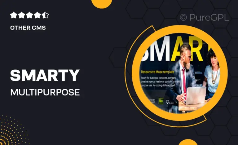 smarty multipurpose responsive muse template
