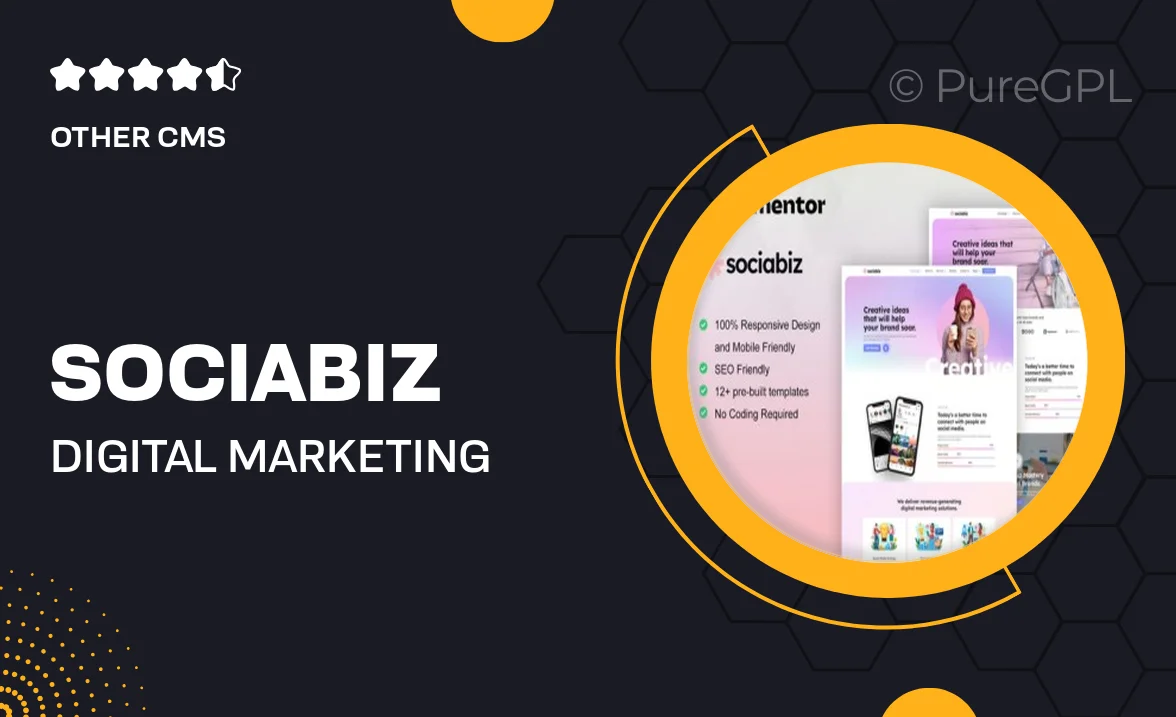 SociaBiz – Digital Marketing Agency Elementor Pro Template Kit