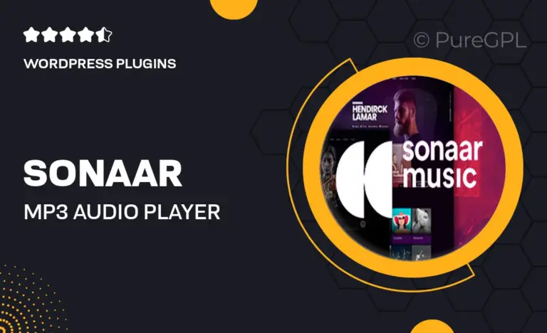 sonaar mp3 audio player pro