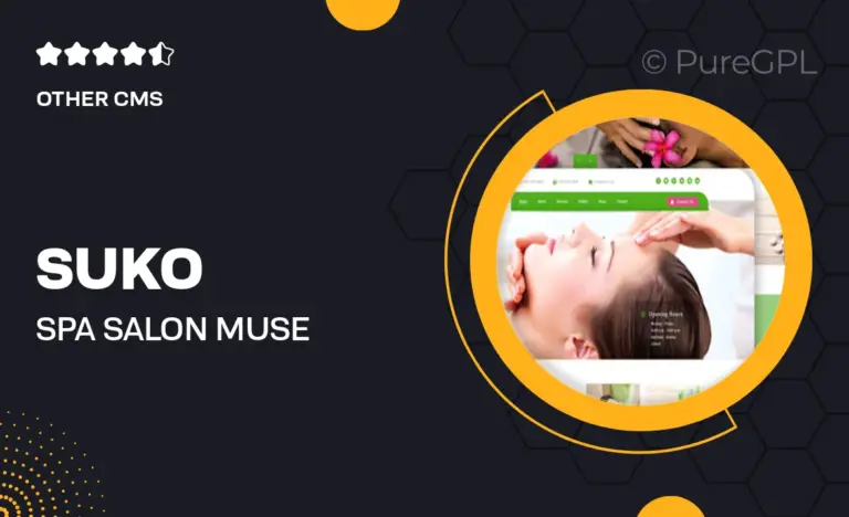 suko spa salon muse template