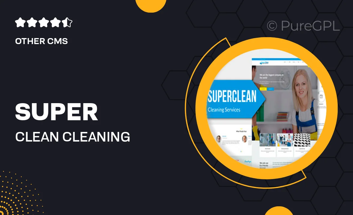 Super Clean – Cleaning Services Muse Templates RS