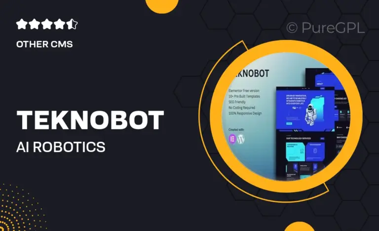 teknobot ai robotics elementor template kit