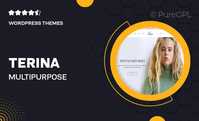 terina multipurpose elementor woocommerce theme