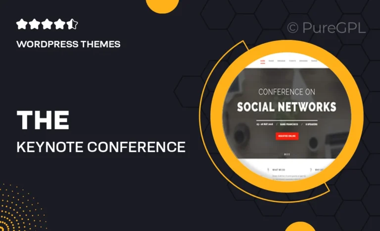 the keynote conference event wordpress