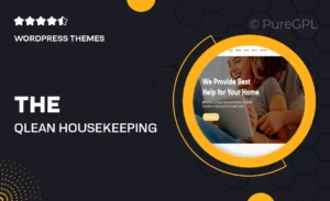 The Qlean | Housekeeping & Cleaning Company WordPress Theme