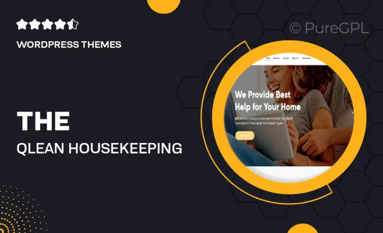 the qlean housekeeping cleaning company wordpress theme