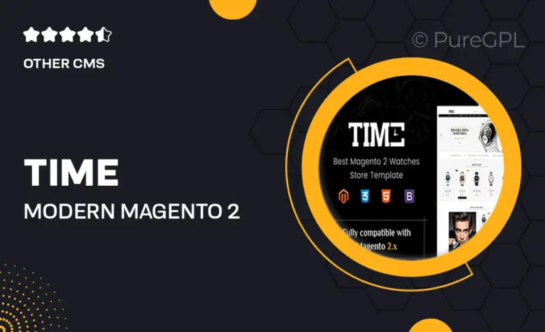 time modern magento 2 watch store theme