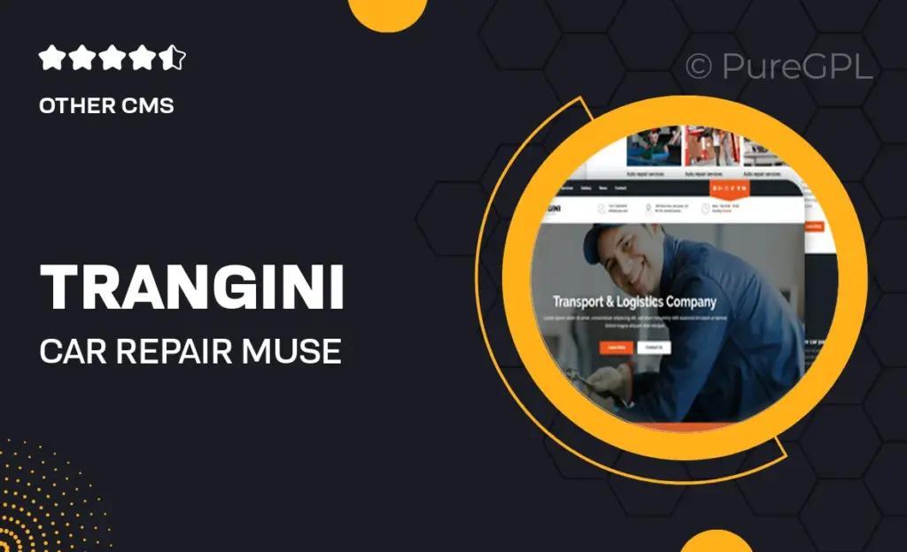 Trangini – Car Repair Muse Template 10 Trangini – Car Repair Muse Template