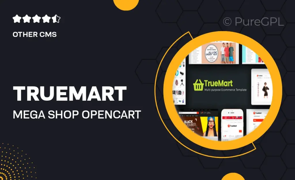 TrueMart – Mega Shop OpenCart Theme