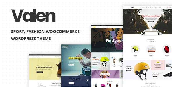 valen sport fashion woocommerce wordpress theme 1