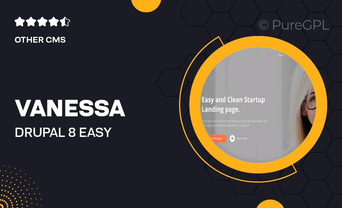 Vanessa – Drupal 8 – Easy Startup App Landing Page Theme