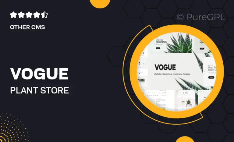 vogue plant store prestashop theme