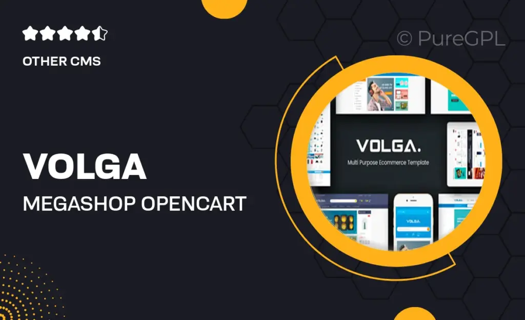 Volga – Megashop OpenCart 2.3.3.x Theme
