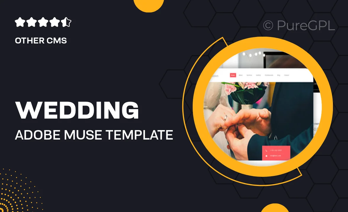 Wedding Adobe Muse Template