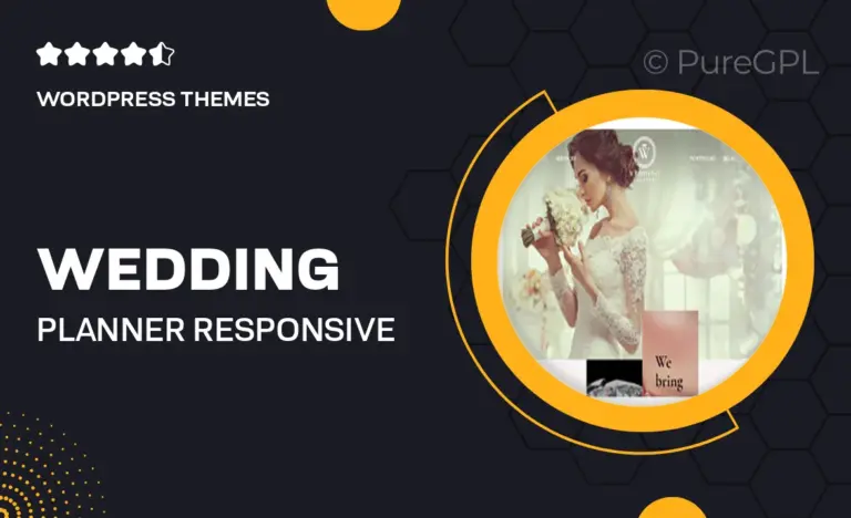 wedding planner responsive wordpress theme