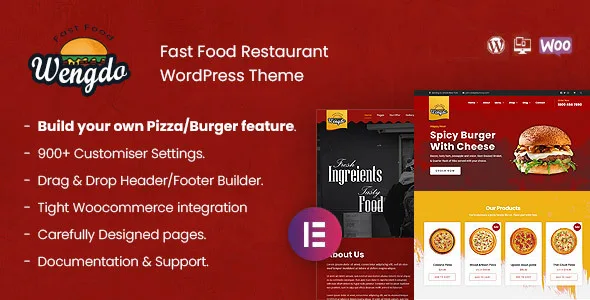 wengdo fastfood wordpress theme 1