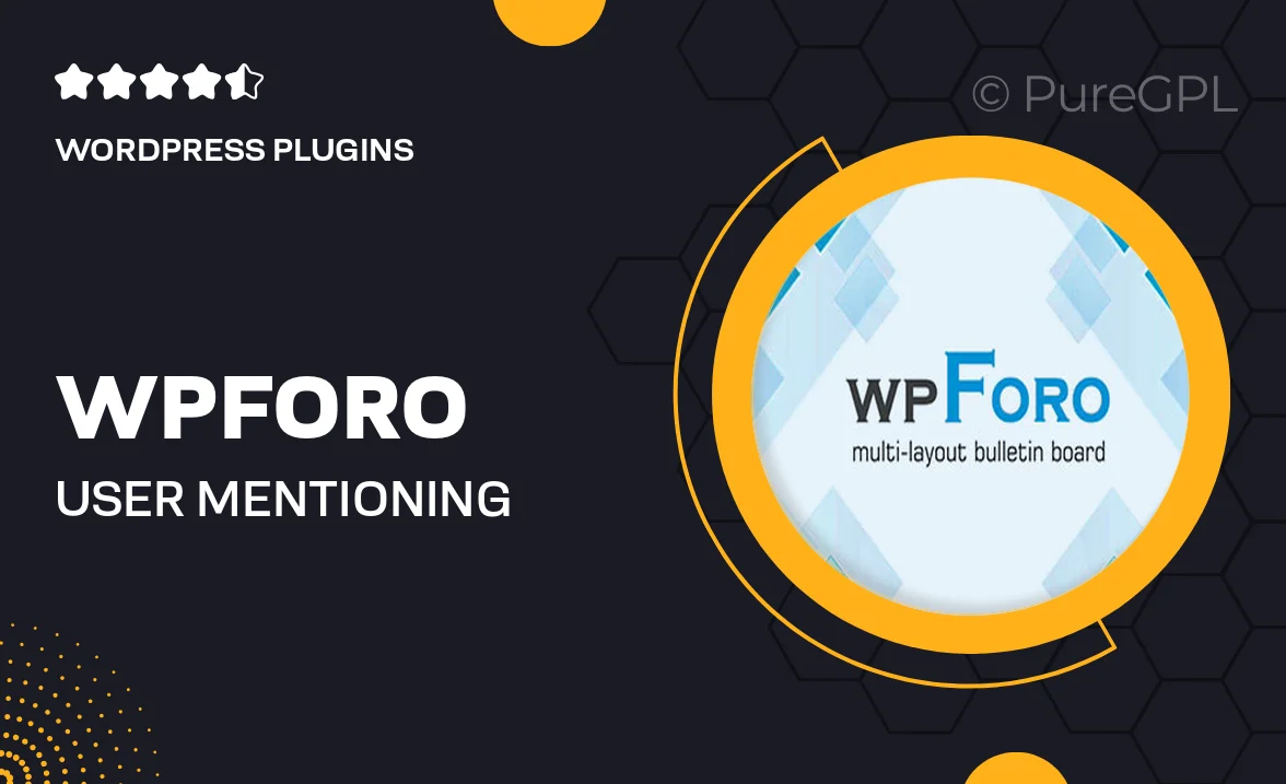 Wpforo | User Mentioning