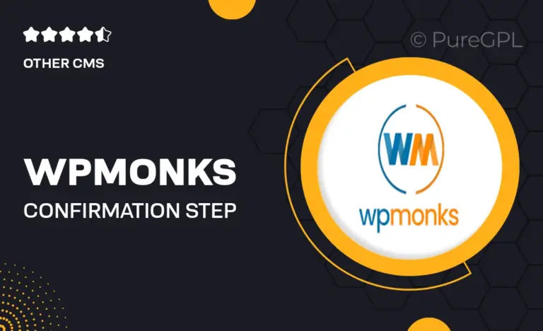 wpmonks confirmation step for wpforms