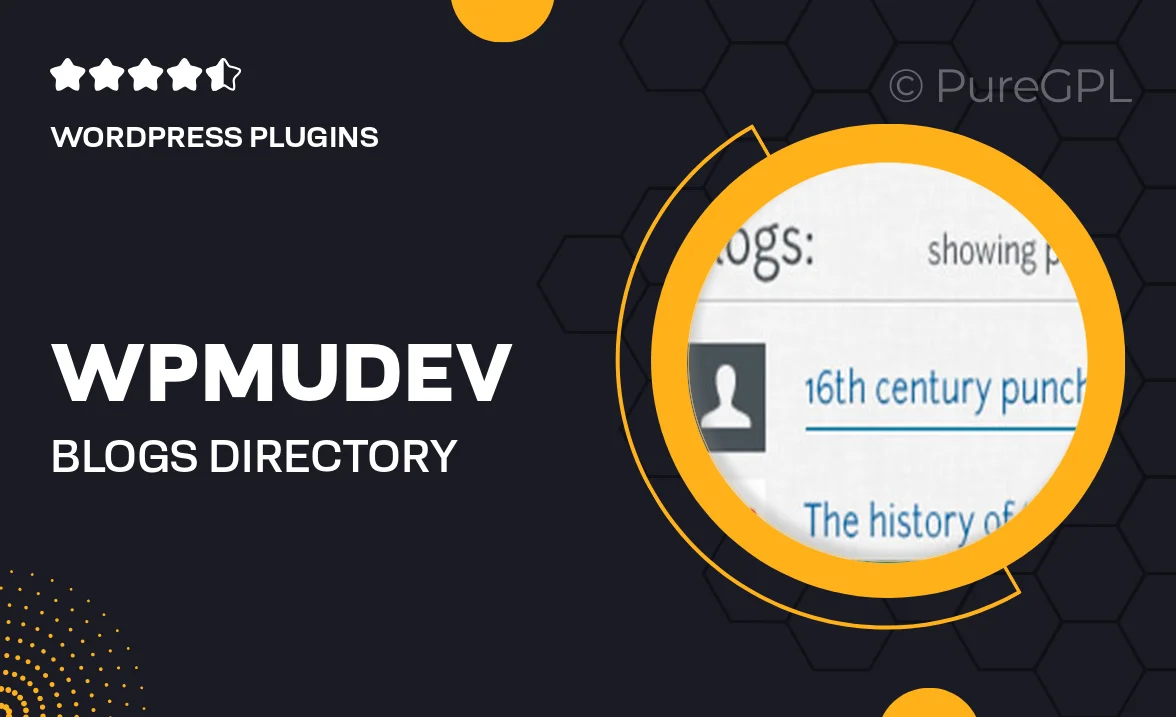 Wpmudev | Blogs Directory