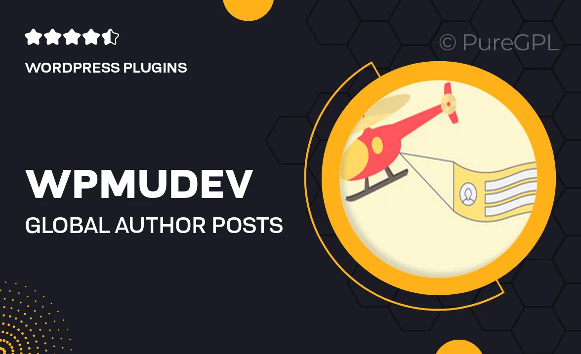 Wpmudev | Global Author Posts Feed