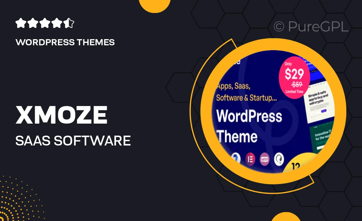 Xmoze – Saas Software Startup WordPress