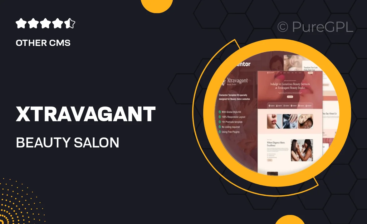 Xtravagant – Beauty Salon Elementor Template Kit