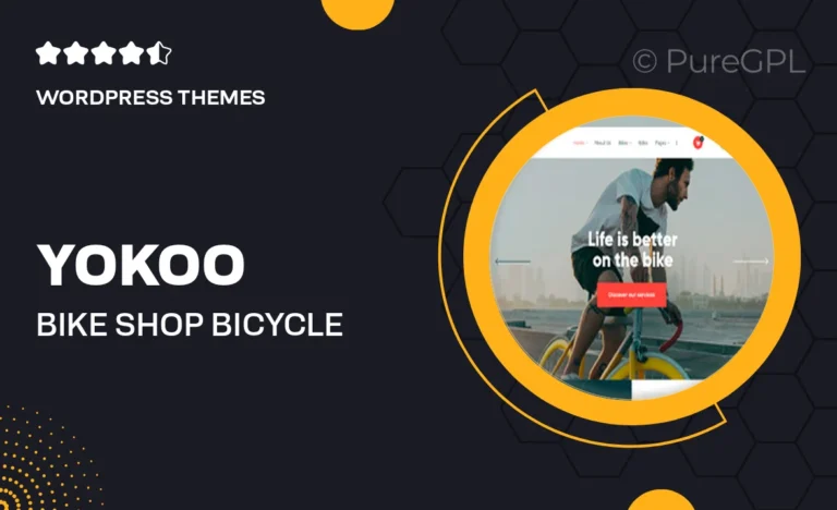 yokoo bike shop bicycle rental wordpress theme