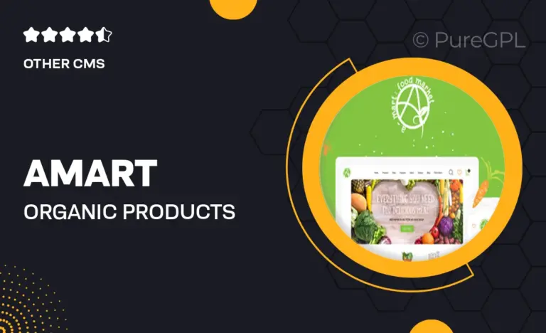 a mart organic products store shopify theme