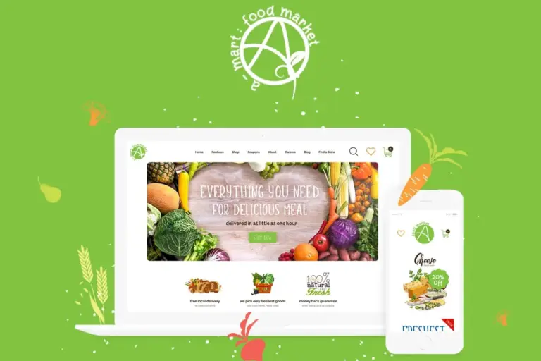 a mart organic products store shopify theme