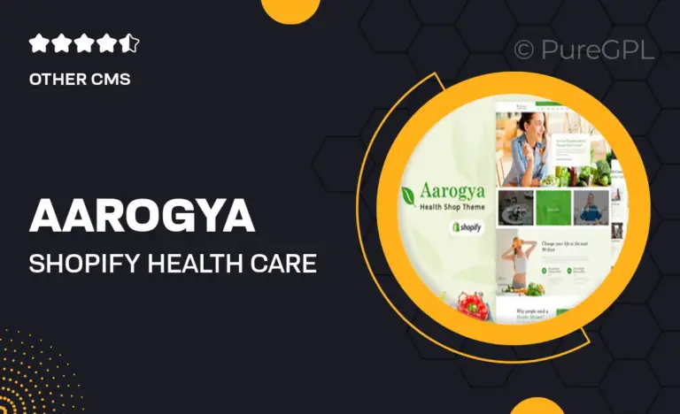 aarogya shopify health care store theme