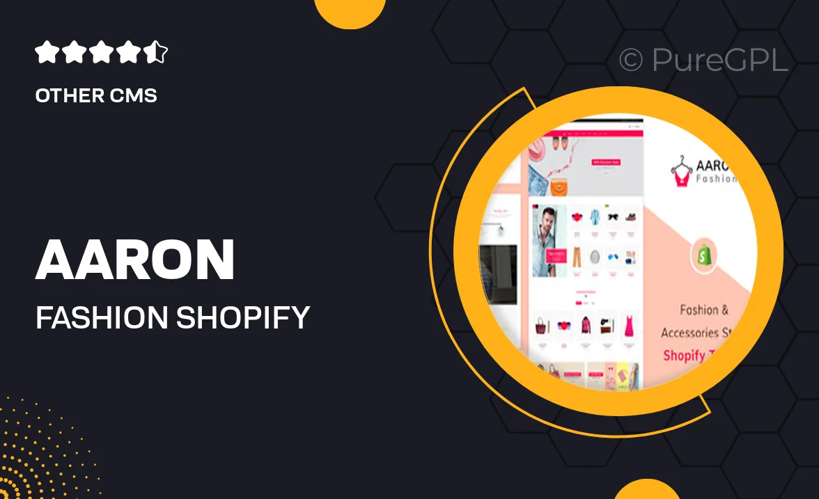 Aaron – Fashion Shopify Theme