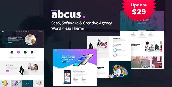 abcus app saas startup wordpress theme 1