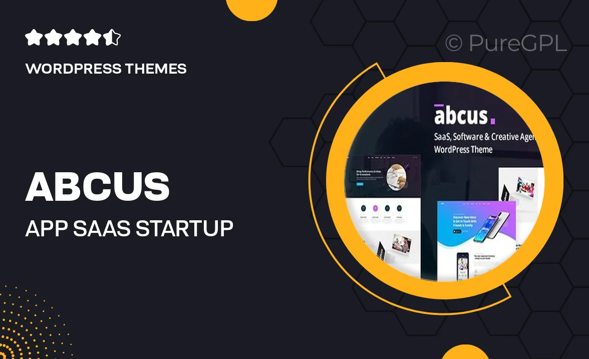 Abcus – App & SaaS Startup WordPress Theme