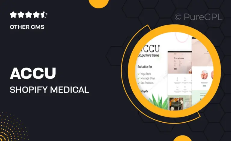 accu shopify medical supplies store theme