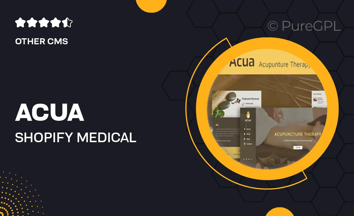 Acua – Shopify Medical Store, Health Shop Theme