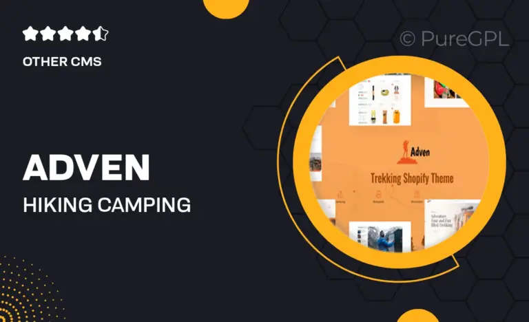 adven hiking camping trekking shopify theme