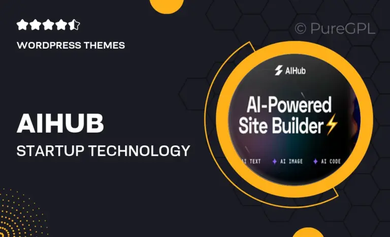 aihub startup technology wordpress theme