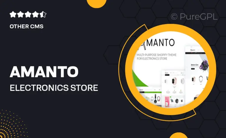 amanto electronics store shopify theme