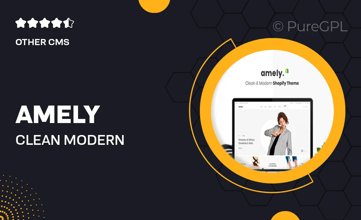 Amely – Clean Modern Shopify Theme