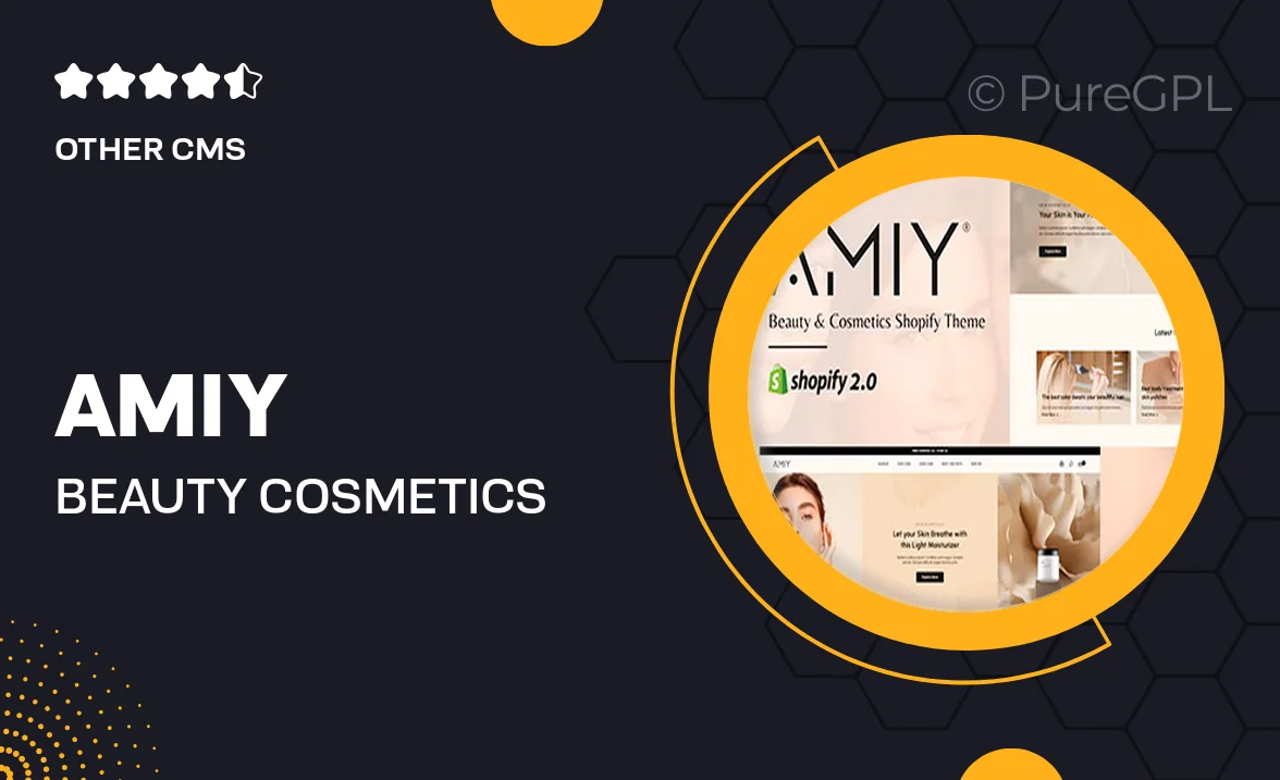 Amiy – Beauty & Cosmetics Shopify Theme