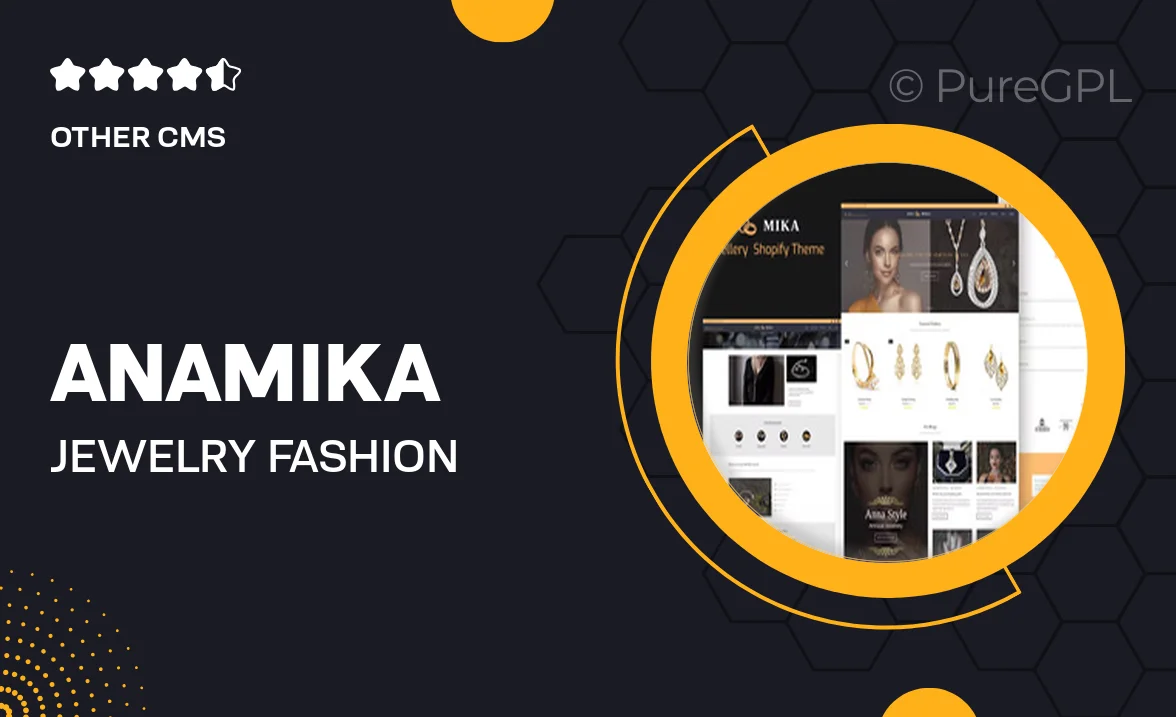 Anamika – Jewelry Fashion Shopify eCom Template