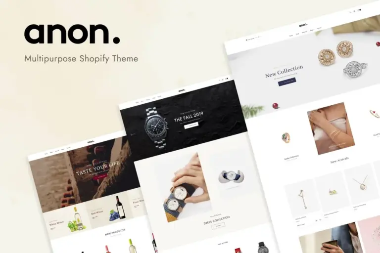 anon minimal responsive shopify theme