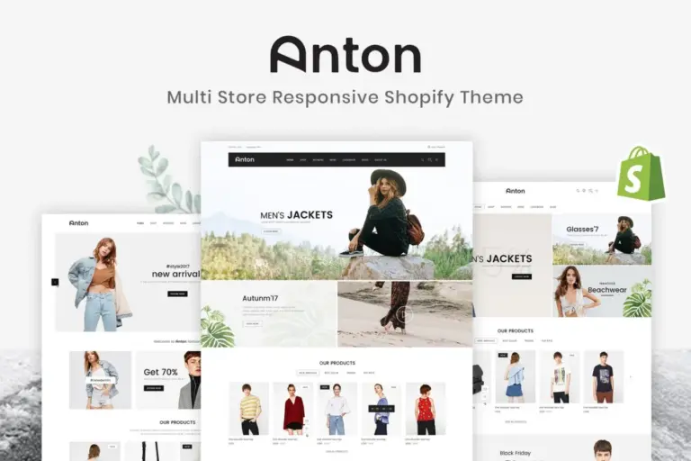 anton multi store responsive shopify theme