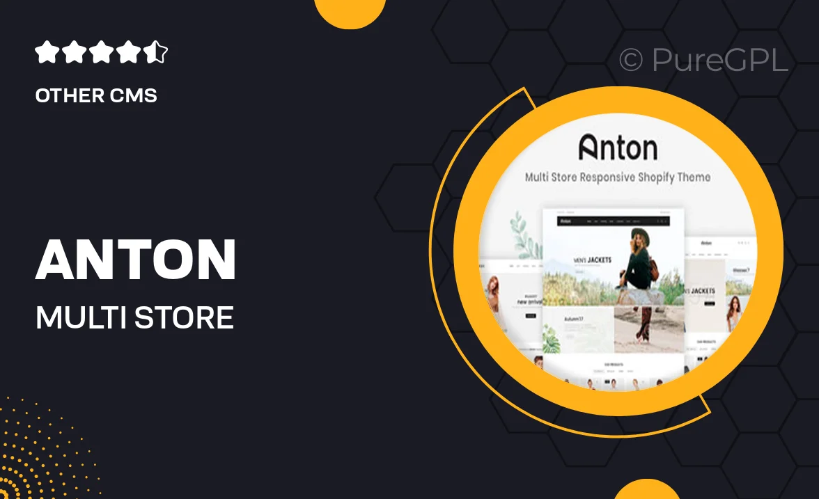 Anton – Multi Store Responsive Shopify Theme