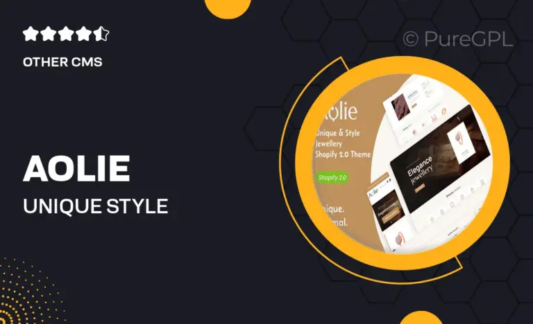 aolie unique style jewellery shopify 2 0 theme