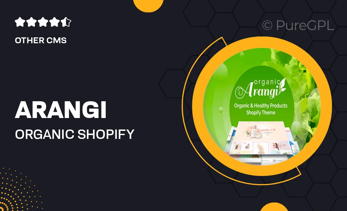 Arangi – Organic Shopify Theme