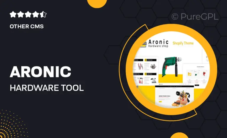 aronic hardware tool responsive shopify theme