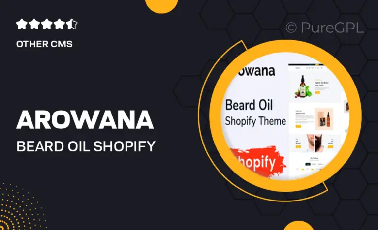 arowana beard oil shopify theme